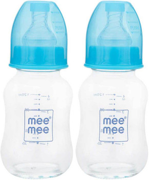 mee mee glass feeding bottle 120ml