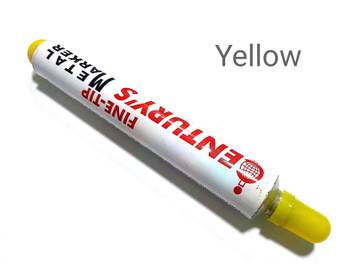 Flipkart Com Century Permanent Metal Marker Fine Tip Yellow Color Metal Marker