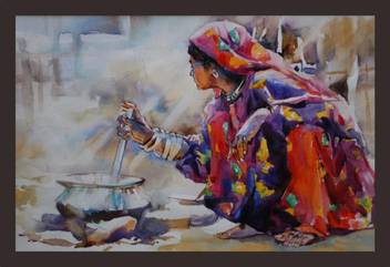 Mad Masters The Village Girl 1 Piece Wooden Framed Painting Oil 12 inch x  18 inch Painting Price in India - Buy Mad Masters The Village Girl 1 Piece  Wooden Framed Painting
