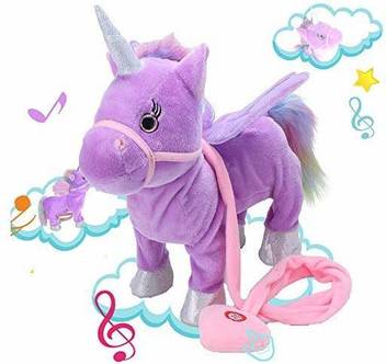 Alpacasso Musical Unicorn Toys Singing And Walking Pegasus Pony