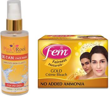 Pink Root De Tan Facewash With Fem Gold Bleach Cream Price In India Buy Pink Root De Tan Facewash With Fem Gold Bleach Cream Online At Flipkart Com X'd the chain on her right hand will be part of my bleach fanfic story so no spoilers. flipkart