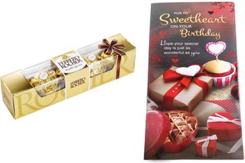 Ferrero Rocher Premium 4 Chocolates Pack With Attractive Birthday Greeting Card Combo Price In India Buy Ferrero Rocher Premium 4 Chocolates Pack With Attractive Birthday Greeting Card Combo Online At Flipkart Com