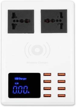 Tobo 8 Ports Usb Charger Multi Port Usb Power Adapter With Wireless Charger Universal Usb Socket Wall Desktop Charger 11 Socket Extension Boards Price In India Buy Tobo 8 Ports Usb