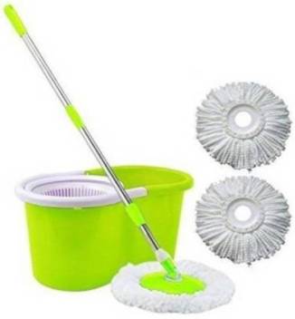 Majron 360 Spin Easy Clean Floor Mop Bucket Wet Dry Mop