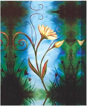 3g Organic Turquoise Daisies Beautiful Canvas Art Flowers Canvas