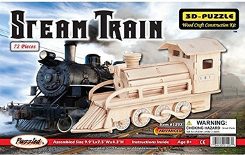 3d wooden train puzzle