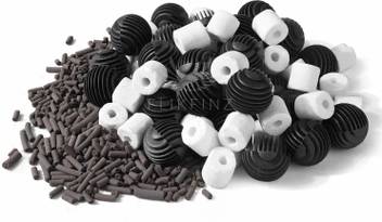 Flikfinz Aquarium Fish Tank Filter Media Kit Ceramic Ring Carbon 400 Gm Each 25 Bio Balls Fluidized Aquarium Filter Price In India Buy Flikfinz Aquarium Fish Tank Filter Media