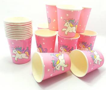 Jumbura Pack Of 20 Unicorn Theme Paper Cups Unicorn Theme Party