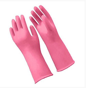 pink kitchen gloves