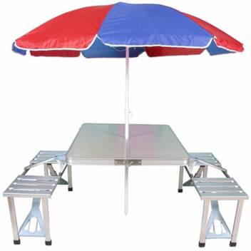 Gadget Bucket Aluminium Portable Folding Camp Suitcase Table 4
