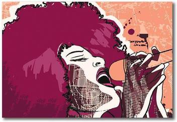 Music Love Art Poster Music Poster 19inch X 13 Inch Paper