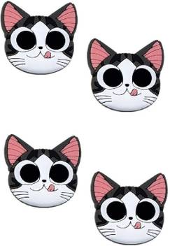 Fuzion Pack Of 4 Cute Cat Face 3d Selfie Phone Stand Mobile Holder