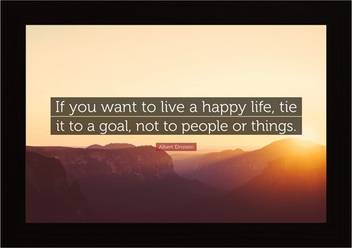 Albert Einstein If You Want To Live Happy Quote Framed Poster Paper Print Art Paintings Posters In India Buy Art Film Design Movie Music Nature And Educational Paintings Wallpapers At