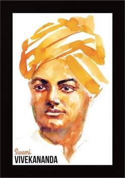 Swami Vivekananda Painting Framed Poster Paper Print Art