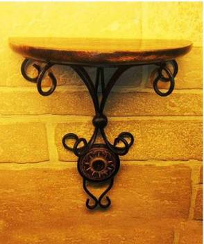 Artistic Art Gallery Wall Bracket Wooden Iron Wall Shelf Number Of Shelves 1 Brown Black Wooden Wall Shelf Price In India Buy Artistic Art Gallery Wall Bracket Wooden Iron Wall