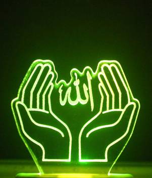 diona 3d allah islam led multicolor night lamp home decor items night lamp