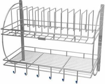 4tens Stainless Steel 2 Tier Wall Mounted Kitchen Dish Rack Plate Cutlery Stand Containers Kitchen Rack Price In India Buy 4tens Stainless Steel 2 Tier Wall Mounted Kitchen Dish Rack Plate