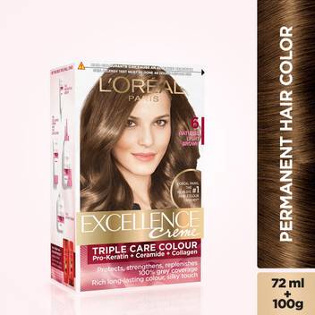 L Oreal Paris Excellence Creme Natural Light Brown 6 Price In India Buy L Oreal Paris Excellence Creme Natural Light Brown 6 Online In India Reviews Ratings Features Flipkart Com