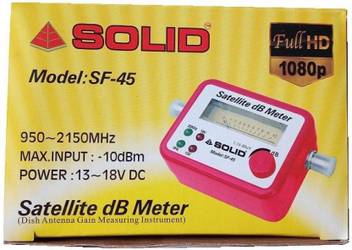 Solid Sf 45 Satellite Db Meter Solid Sf 45 All Dish Compatible Dish Antenna Gain Measuring Instrument Satellite Finder Non Magnetic Line Level Price In India Buy Solid Sf 45 Satellite Db Meter Solid Sf 45