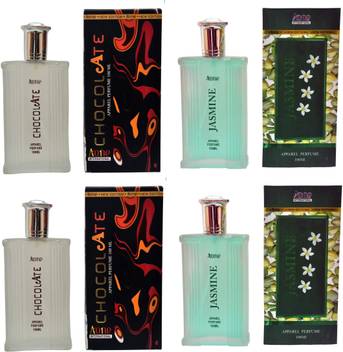Buy Aone Chocolate And Jasmine Perfume 100ml Each Pack Of 4 Eau De Parfum 400 Ml Online In India Flipkart Com