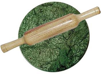 Jinendram Green Marble Chakla Belan Rolling Pin Board Price In India Buy Jinendram Green Marble Chakla Belan Rolling Pin Board Online At Flipkart Com