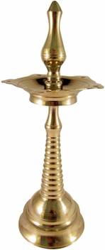 Mannarcraft Kerala Nilavilakku With Wicks 16 Inch Height Brass Table Diya Price In India Buy Mannarcraft Kerala Nilavilakku With Wicks 16 Inch Height Brass Table Diya Online At Flipkart Com