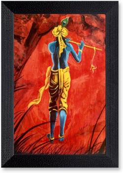 Ritwika's Walking Krishna Flute Religious MatteTextured Frame Digital  Reprint 13.5 inch x 9.5 inch Painting Price in India - Buy Ritwika's  Walking Krishna Flute Religious MatteTextured Frame Digital Reprint 13.5  inch x