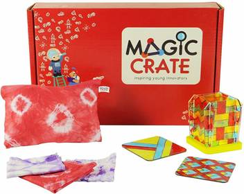 Magic Crate Tie Dye And Glass Painting Kit For 8 Year Olds