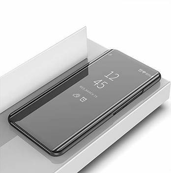 Backlund Back Cover For Honor 9 Lite Luxury Mirror Clear View Flip Stand Case Back Cover With Electroplate Full Body Backlund Flipkart Com