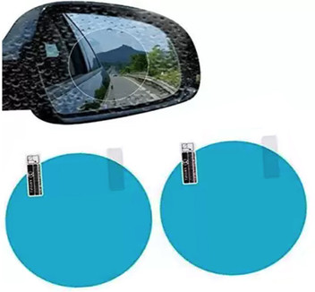 Car Rearview Mirror Waterproof Protective Film Anti-Mist Anti-Glare 2 Pack Anti-Dust