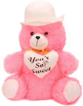 teddy bear pink and white