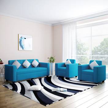 Flipkart Perfect Homes Burano Fabric 3 1 1 Turquoise Blue Sofa Set Price In India Buy Flipkart Perfect Homes Burano Fabric 3 1 1 Turquoise Blue Sofa Set Online At Flipkart Com