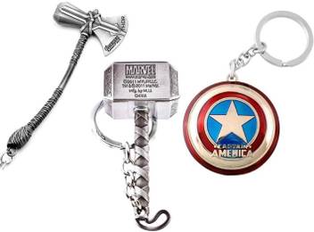 Boring Captain America Shield Thor Hammer With Sword Keychain Key Chain Price In India Buy Boring Captain America Shield Thor Hammer With Sword Keychain Key Chain Online At Flipkart Com