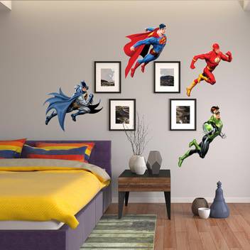 Spinn Decor Wall Decal Dc Comics Jr Justice League Team Large Self Adhesive In India - Large Dc Comics Wall Decal Spinn Decor Wall Decal Dc Comics Jr Justice League Team Large Self Adhesive In India - Large Dc Comics Wall Decal