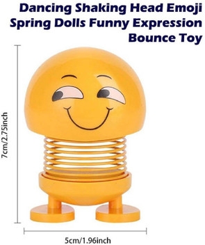 smiley spring doll for car