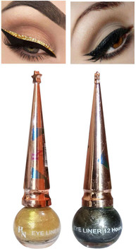 black and gold eyeliner