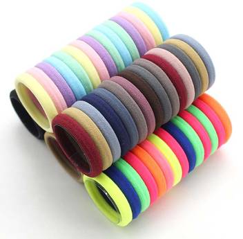 Pixelfox Premium Rubber band Colorful Hair bands tt Rubber Band ...