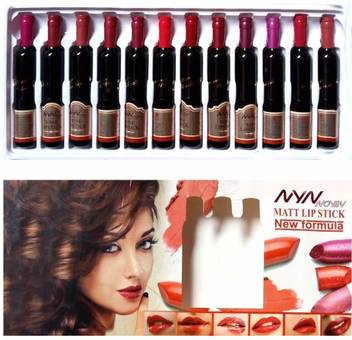 Nyn Wine Matte Lipstick Setv Of 12 Price In India Buy Nyn Wine Matte Lipstick Setv Of 12 Online In India Reviews Ratings Features Flipkart Com