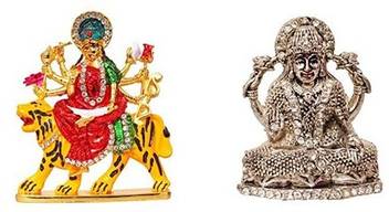 Bei Set Of 2 Goddess Durga Devi Statue Goddess Lakshmi Laxmi Idol God Statue Gift Item Decorative Showpiece Decorative Showpiece 5 Cm Price In India Buy Bei Goddess lakshmi statue, goddess laxmi statue, sitting lakshmi. inr