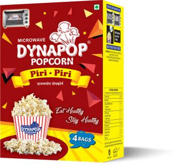 Dynapop Microwave Popcorn Piri Flavour 400g Pack Of 4 X 100g Dynapop Microwave Popcorn Piri