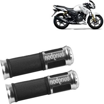 Vocado Hndlegripbngbonblkslvr1618 Bike Handle Grip For Tvs Apache