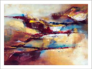 Mera Wala Print Abstract Flying Birds Digital Canvas Print