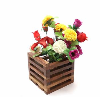 Woodboss Wooden Indoor Outdoor Flower Pot Stands Plant Container Set Price In India Buy Woodboss Wooden Indoor Outdoor Flower Pot Stands Plant Container Set Online At Flipkart Com