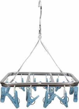Baby Grow Stainless Steel Aluminum Clothes Drying Rack Clip Hanger