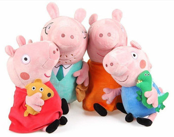 peppa pig soft toy set