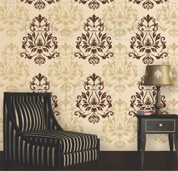Rainbow Mazic Walls Allover Modern Motif Wall Stencil Glossy Pvc