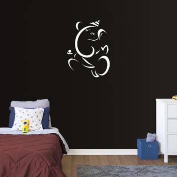 Decor Now Lord Ganesha Reusable Diy Wall Stencil Painting For Home