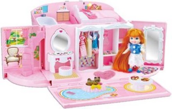 doll house and kitchen set