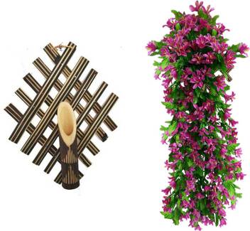 Tovick Wall Decor Bamboo Wall Hanging Flower Holder Flower Vase