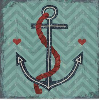Trademark Fine Art Nautical Love Anchor Canvas Art Price In India
